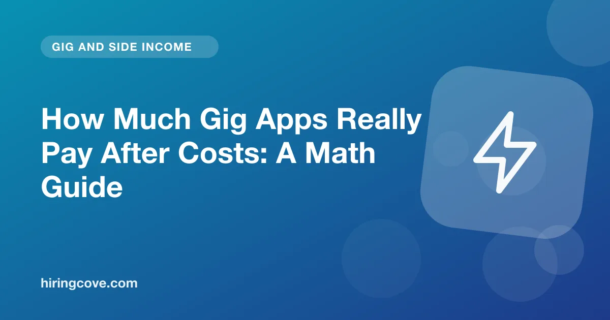 gig app earnings after costs: how to calculate real hourly pay for delivery and rideshare