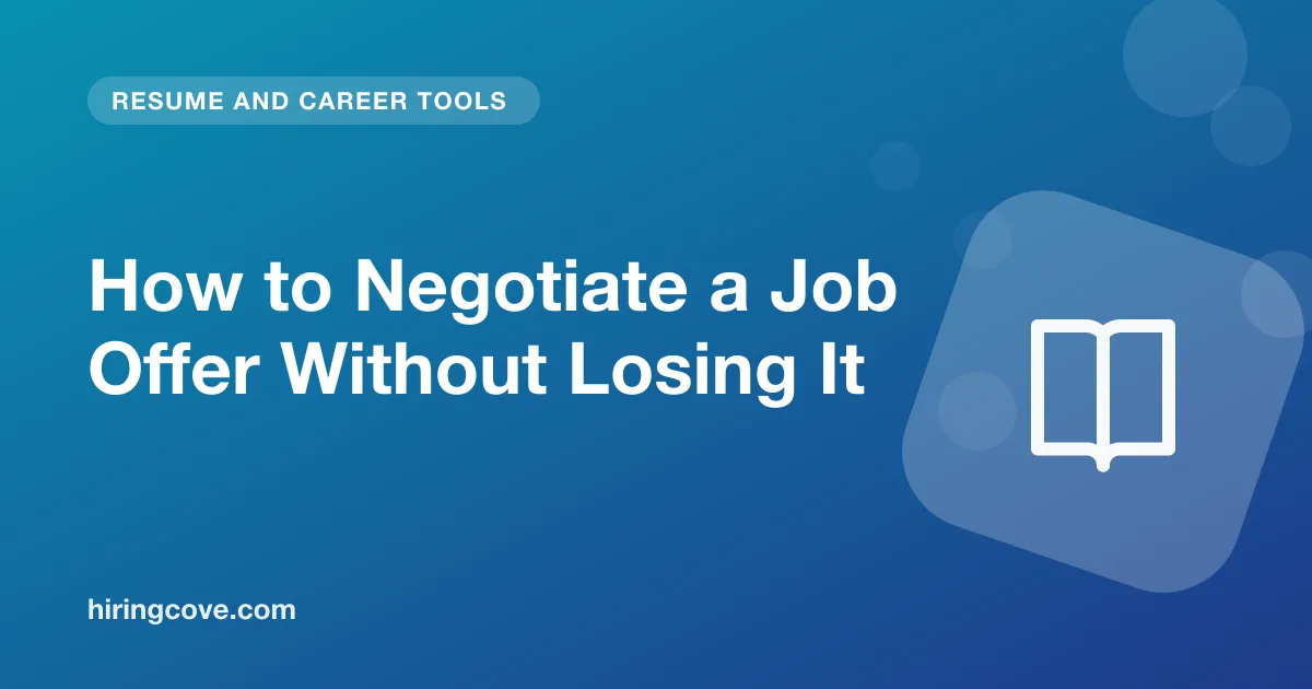 how to negotiate a job offer: research, counteroffer wording and written final terms