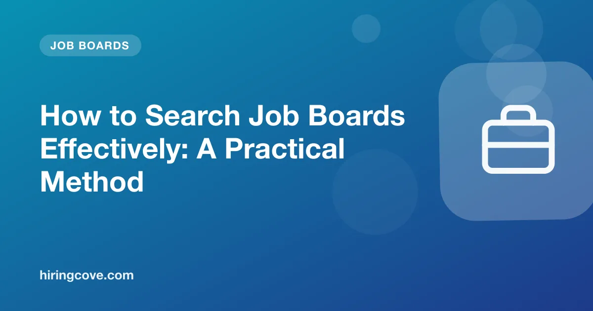 how to search job boards: keywords, filters and a repeatable routine for US job seekers