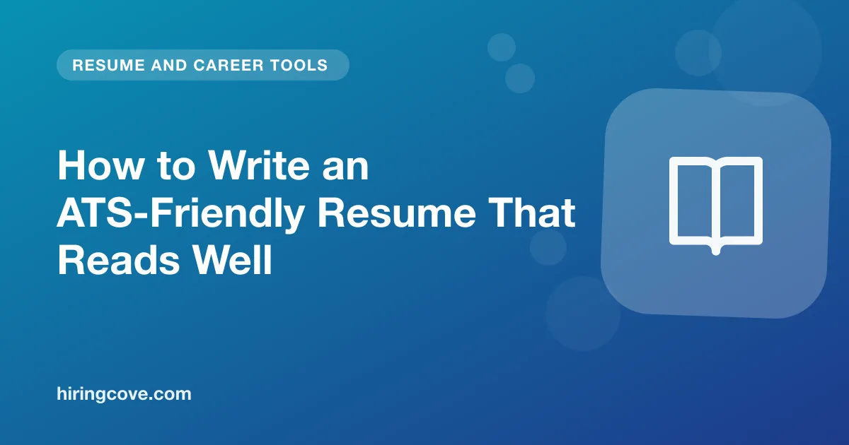 ats friendly resume: simple formatting, keywords and clear headings for US applications