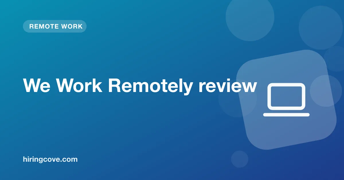 We Work Remotely review: remote job categories, free access and scam checks